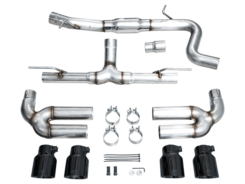AWE Tuning 3020-43897 AWE 22-24 Audi 8Y S3 Track Edition Exhaust - Diamond Black Tips