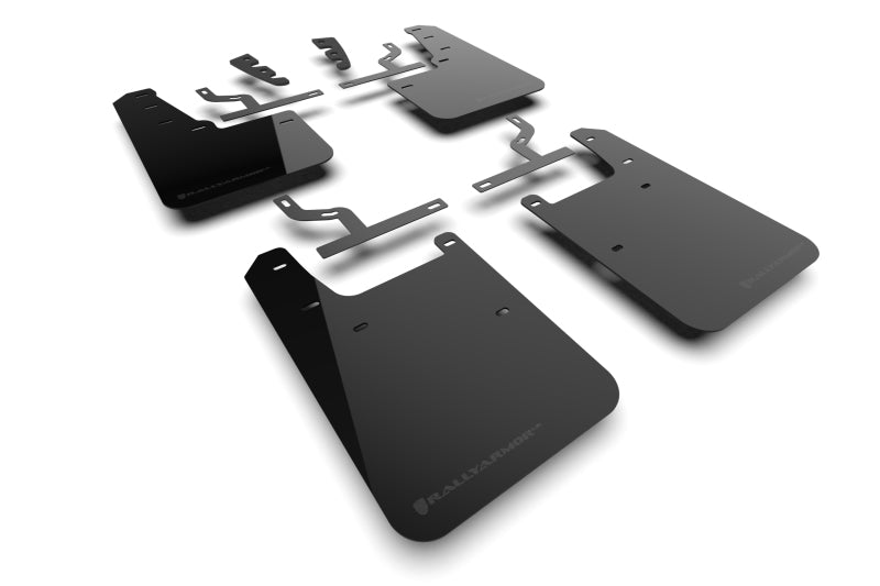 Rally Armor MF110-UR-BLK-MBK 22-25 Toyota Tundra Black UR Mud Flap w/Metallic Black Logo