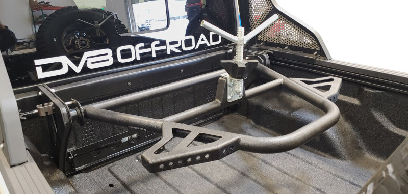DV8 Offroad TCGL-01 2019+ Jeep Gladiator In-Bed Adjustable Tire Carrier