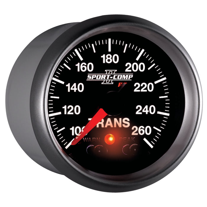 AutoMeter 3658 Autometer Elite 52.4mm 100-260F Transmission Temprature Peak & Warn w/ Electronic Control Gauge
