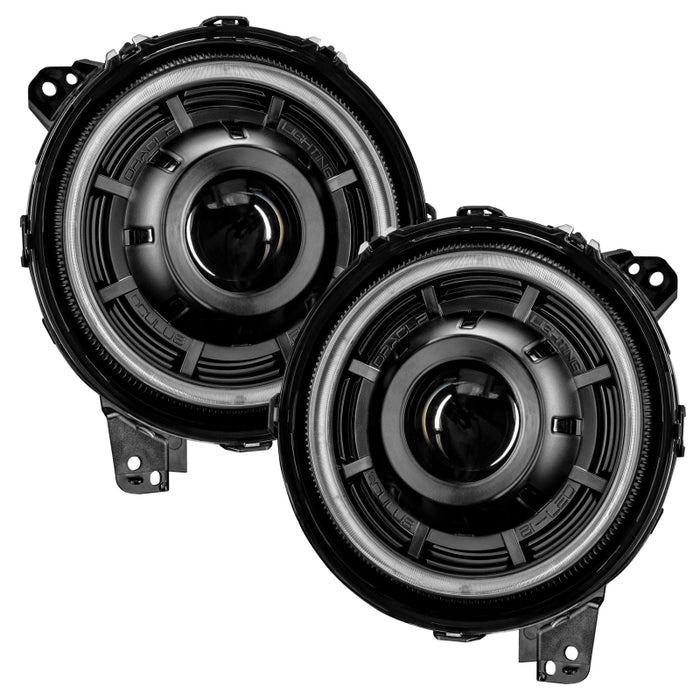 ORACLE Lighting 5839-504 Oracle Oculus Bi-LED Projector Headlights for Jeep JL/Gladiator JT - Matte Blk - 5500K