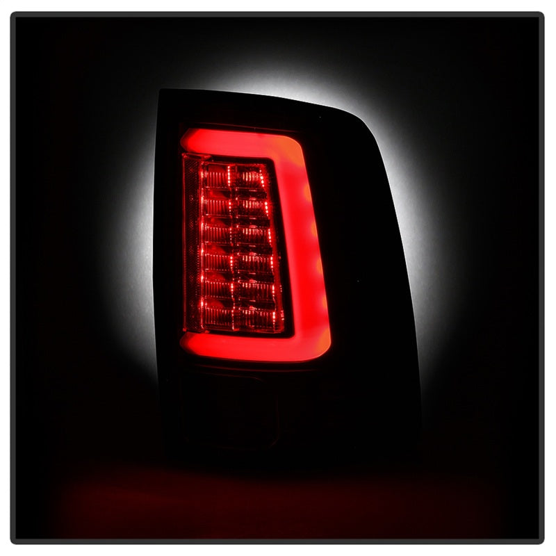 SPYDER 5085917 Spyder Dodge RAM 09-18 LED Tail Lights - All Black ALT-YD-DRAM09V2-LED-BKV2 (Incandescent Only)