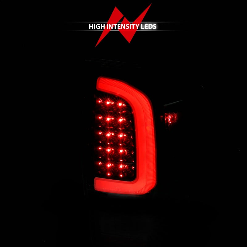 ANZO 311400 16-21 Toyota Tacoma LED Tail Lights - w/ Light Bar Sequential Black Housing & Clear Lens