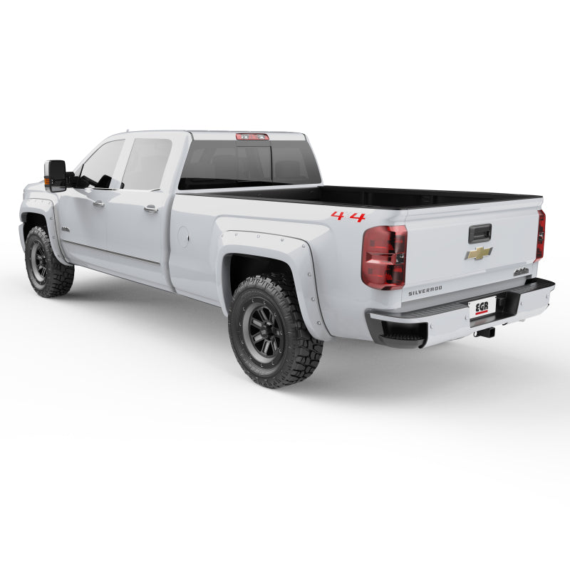 EGR 791574-GAZ 14+ Chev Silverado 6-8ft Bed Bolt-On Look Color Match Fender Flares - Set - Summit White