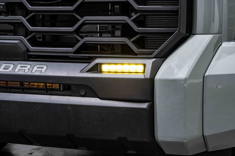 Diode Dynamics DD7419 2022 Toyota Tundra SS6 LED Fog Light Kit - Amber Wide