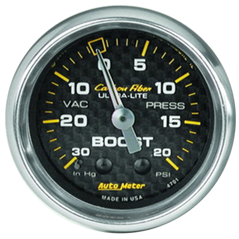 Autometer ATM4701 2-1/16in C/F Boost Gauge 30in HG/20psi