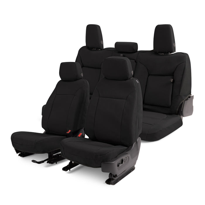Covercraft GTC4139ENBK 19-24 Chevrolet Silverado Endura PrecisionFit Custom Second Row Seat Covers - Black/Black