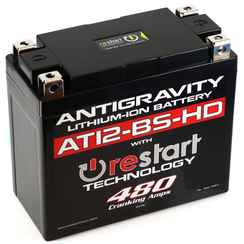 Antigravity Batteries AG-AT12BS-HD-RS Antigravity YT12-BS High Power Lithium Battery w/Re-Start