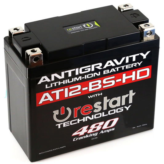 Antigravity Batteries AG-AT12BS-HD-RS Antigravity YT12-BS High Power Lithium Battery w/Re-Start