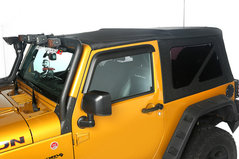 Rugged Ridge 13737.01 Sailcloth Soft Top Black Diamond 10-18 2-Door JK