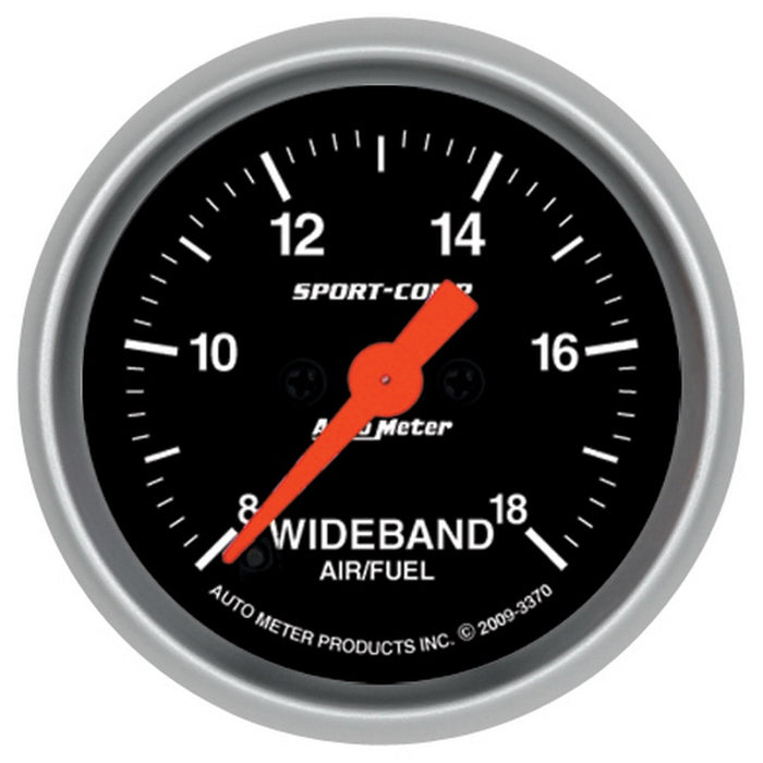 AutoMeter 3370 Autometer Sport-Comp 52mm Full Sweep Electronic Analog Wideband Air/Fuel Ratio Gauge
