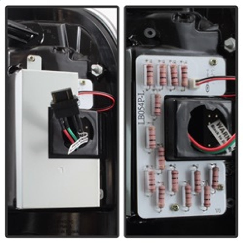 SPYDER 5084712 Spyder 08-16 Ford Super Duty F-250 V3 Light Bar LED Tail Lights - Black (ALT-YD-FS07V3-LBLED-BK)