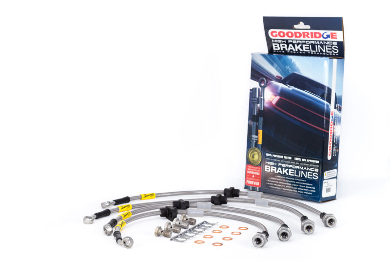 Goodridge 20021 99-00 Honda Civic Si (w/Rear Disc) Stainless Steel Brake Line Kit