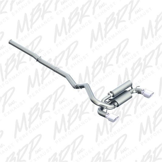 MBRP S4203AL 2016+ Ford Focus RS 3in Aluminized Dual Outlet Cat-Back Exhaust