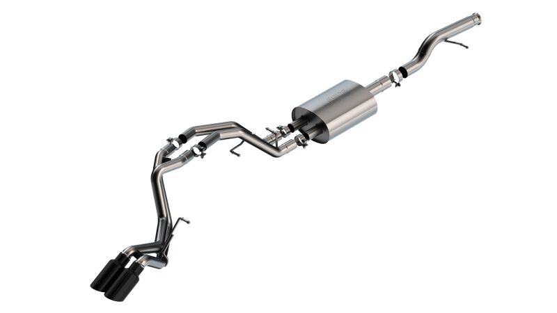 Borla 140855BC 21-22 Chevrolet Tahoe 5.3L V8 AT 2/4WD S-type Cat-back Exhaust (Black Chrome)