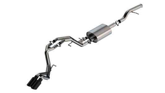 Borla 140855BC 21-22 Chevrolet Tahoe 5.3L V8 AT 2/4WD S-type Cat-back Exhaust (Black Chrome)