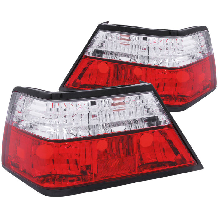 ANZO 221159 1986-1995 Mercedes Benz E CLASS W124 Taillights Red/Clear