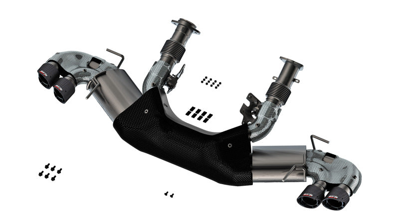 Borla 140841CF 20-23 Chevy Corvette 6.2L V8 AT w/o NPP 3in ATAK Catback Exhaust - Carbon Fiber Tips