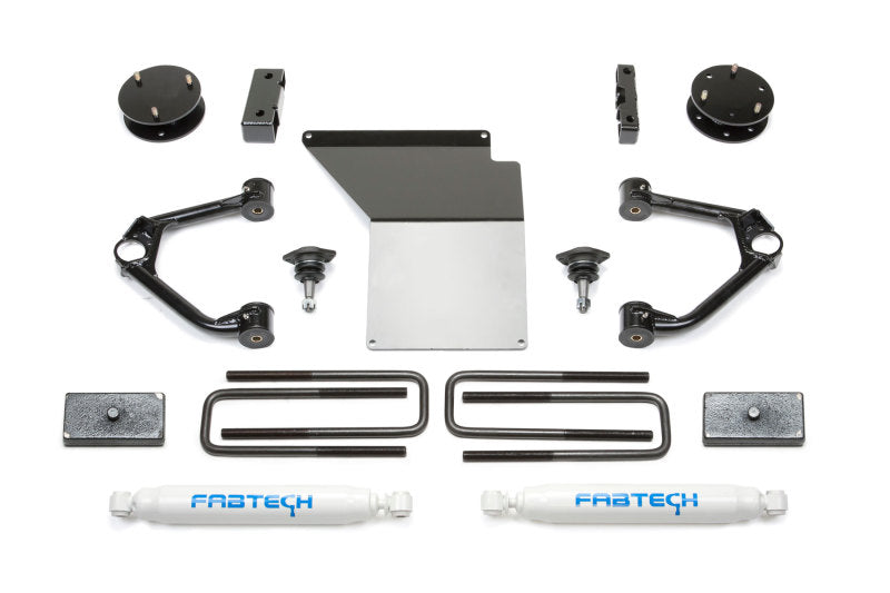 Fabtech K1059 07-18 GM K1500 w/OE Forged UCA 3.5in Budget UCA System w/Rear Perf. Shocks