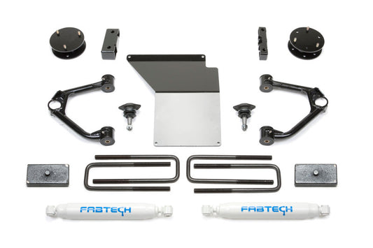 Fabtech K1059 07-18 GM K1500 w/OE Forged UCA 3.5in Budget UCA System w/Rear Perf. Shocks