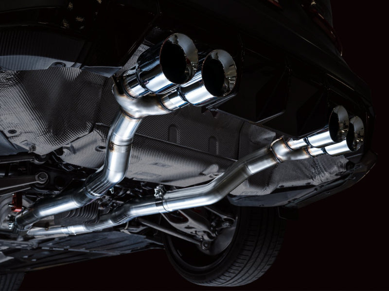 AWE Tuning 3020-43482 AWE Track Edition Catback Exhaust for BMW G8X M3/M4 - Chrome Silver Tips