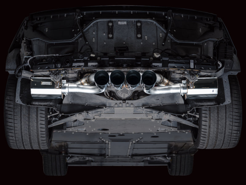 AWE Tuning 3025-43906 AWE 2023 C8 Corvette Z06 SwitchPath Cat-Back Exhaust - Diamond Black Tips