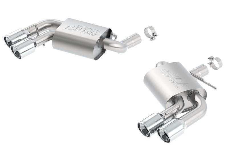 Borla 11920 2016 Chevy Camaro 6.2L AT/MT S-Type Rear Section Exhaust w/o Dual Mode Valves