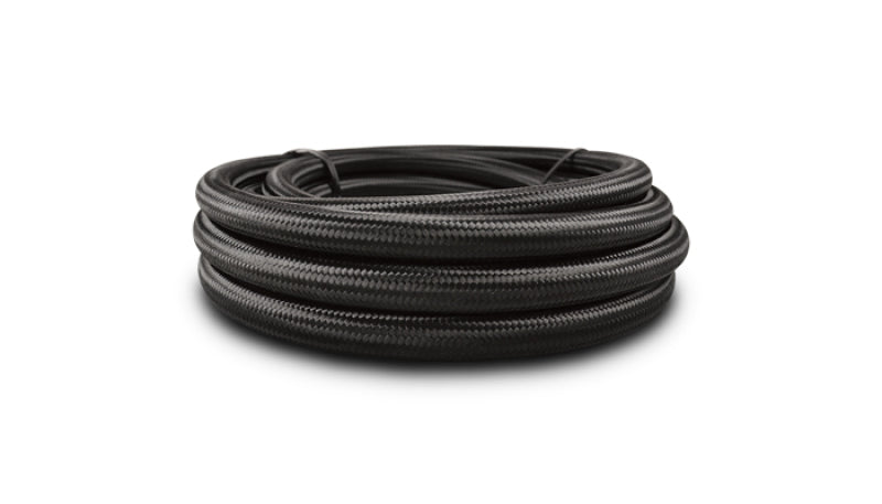 Vibrant 11976 -6 AN Black Nylon Braided Flex Hose (20 foot roll)