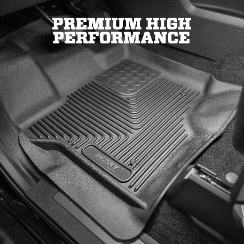 Husky Liners 53751 2018 Toyota Tacoma Crew/Extended Cab X-Act Contour Black Front Floor Liners