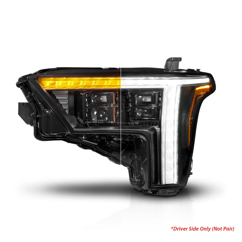 ANZO 111599X-L 22-24 Toyota Tundra (w/Factory LED Refl.) Z-Series Full LED Proj Headlights - Driver Side ONLY