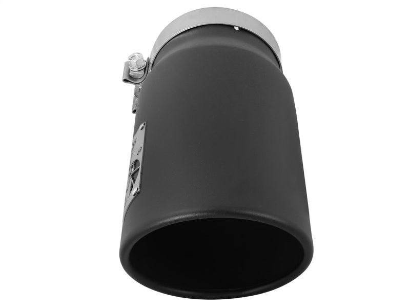 aFe 49T50601-B12 Diesel Exhaust Tip Bolt On Black 5in Inlet x 6in Outlet x 12in Long