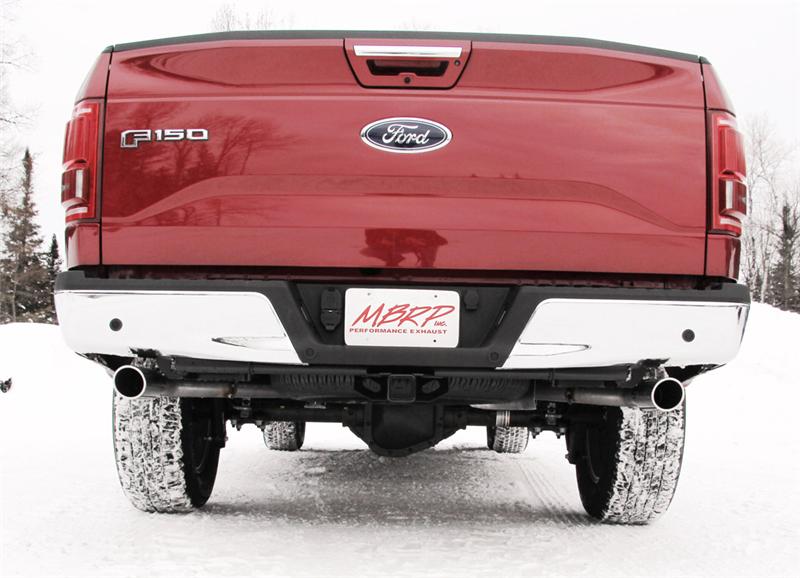 MBRP S5258BLK 2015 Ford F-150 5.0L 3in Cat Back Dual Split Rear Exit Black Exhaust System