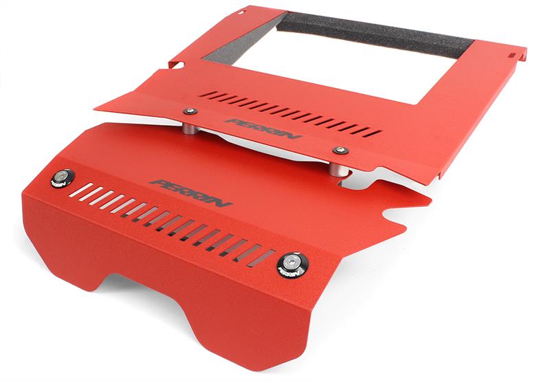 Perrin Performance PSP-ENG-165RD PERRIN 15-21 Subaru WRX Engine Cover Kit (Intercooler & Pulley Covers Incl.) - Red