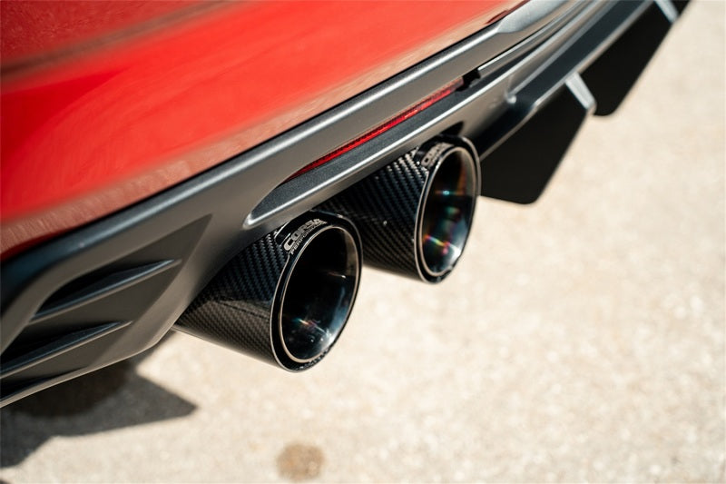 CORSA Performance 21789CFBLK Corsa 2016-2024 Chevrolet Camaro SS / ZL1 Valved Axle-Back Exhaust w/ Black Carbon Fiber Quad Tips
