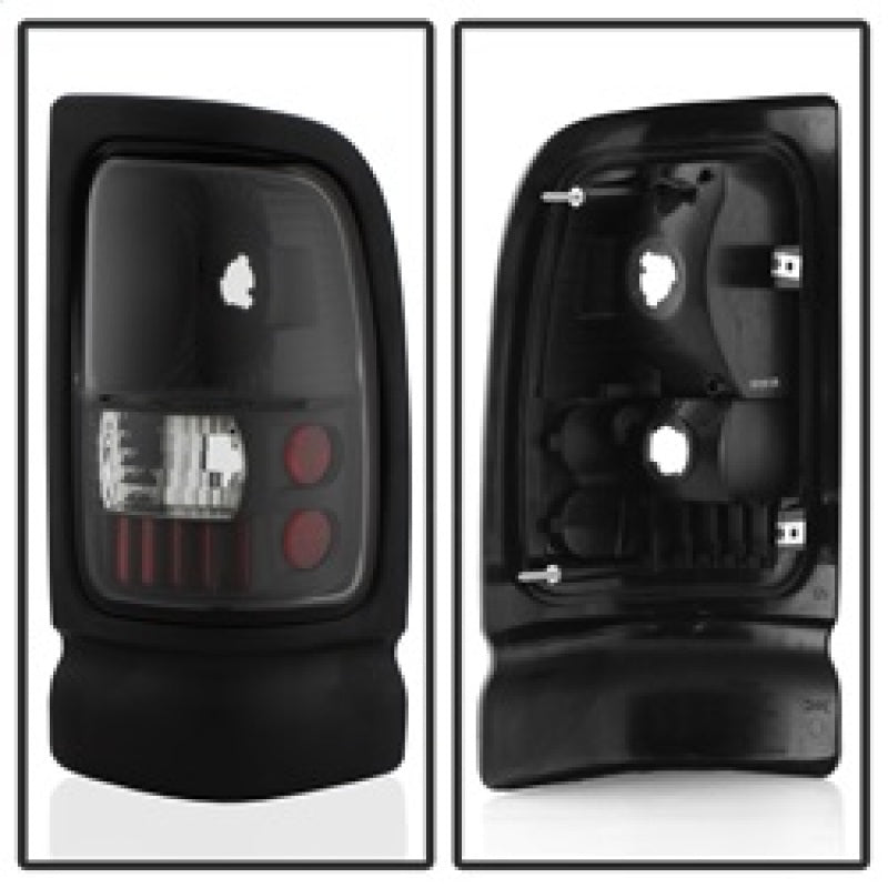 SPYDER 5012753 xTune Dodge RAM 1500/2500/3500 94-01 Euro Style Tail Lights Black ALT-ON-DRAM94-BK