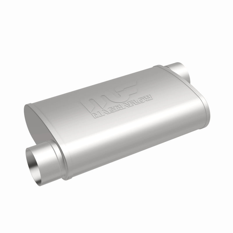 Magnaflow Perf Exhaust MAG11239 Stainless Steel Muffler 3in In/Out Offset/Offset