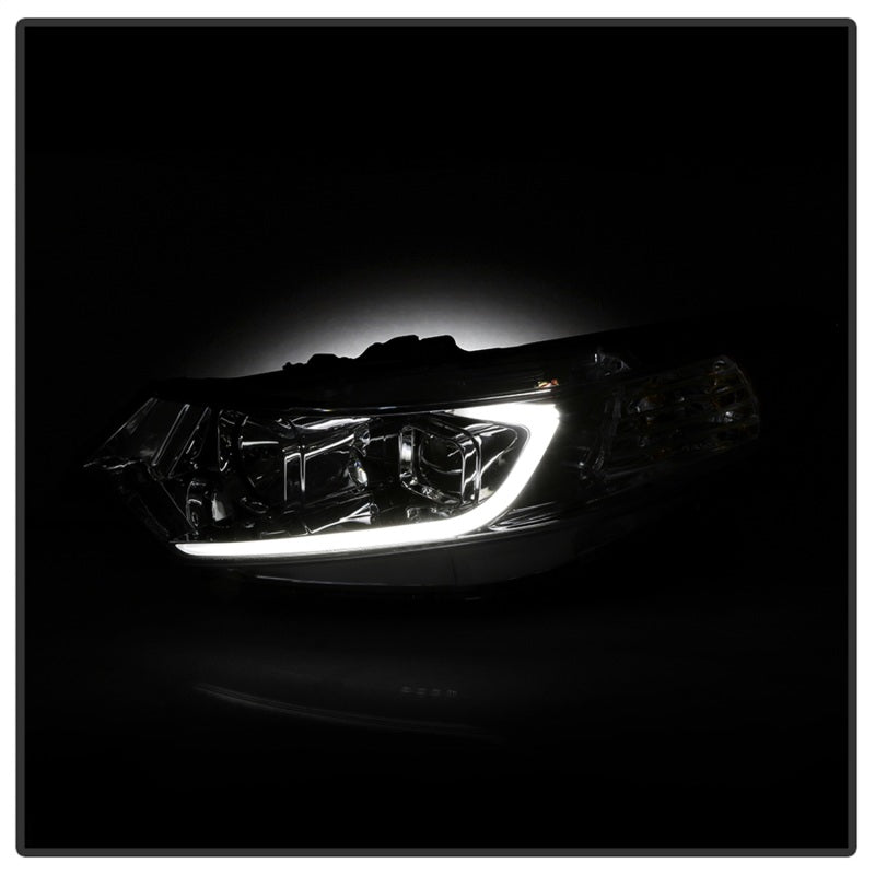 SPYDER 9042225 xTune 09-14 Acura TSX Projector Headlights - Light Bar DRL - Chrome (PRO-JH-ATSX09-LB-C)