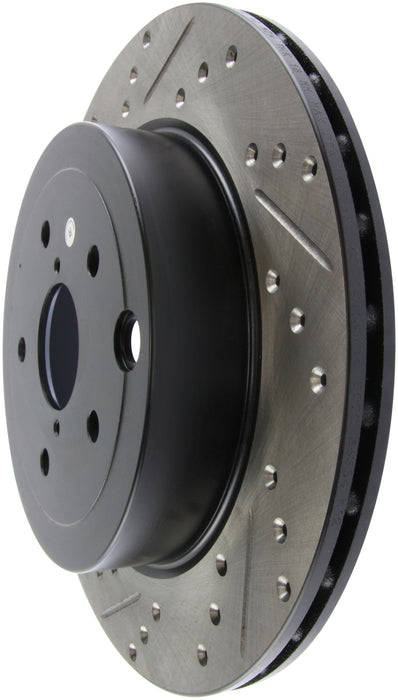 Stoptech 127.47030R StopTech 08+ Subaru STI (Will Not Fit 05-07) Slotted & Drilled Sport Brake Rotor
