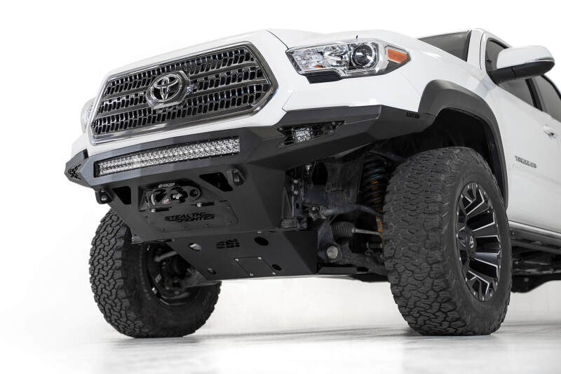Addictive Desert Designs F681202200103 16-19 Toyota Tacoma Stealth Fighter Front Bumper w/ Winch Mount
