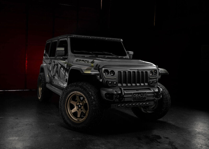 ORACLE Lighting 5917-023 Oracle Jeep Wrangler JL/Gladiator JT Integrated Windshield LED Light Bar System