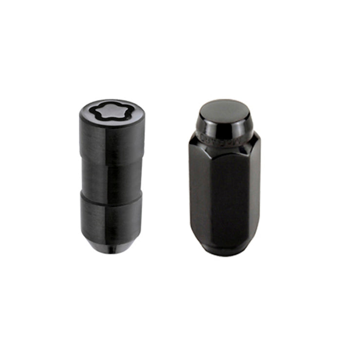McGard 84617 6 Lug Hex Install Kit w/Locks (Cone Seat Nut) M14X2.0 / 13/16 Hex / 2.25in. Length - Black