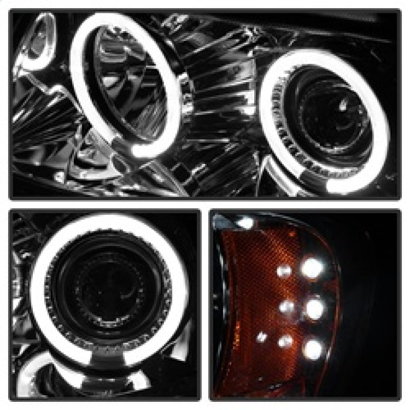 SPYDER 5011152 Spyder Jeep Grand Cherokee 99-04 Projector Headlights LED Halo LED Chrm - PRO-YD-JGC99-HL-C