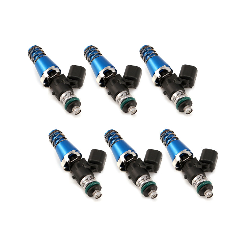 Injector Dynamics 1700.60.11.14.6 1700cc Injectors - 60mm Length - 11mm Blue Top - 14mm Lower O-Ring (Set of 6)