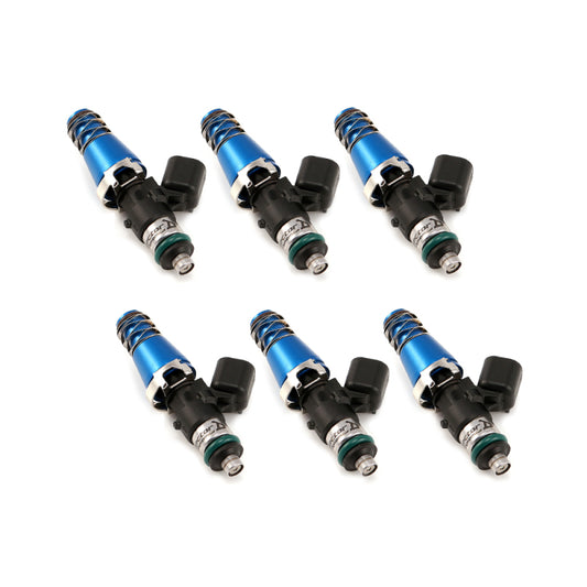 Injector Dynamics 1300.60.11.14.6 1340cc Injectors - 60mm Length - 11mm Blue Top - 14mm Lower O-Ring (Set of 6)