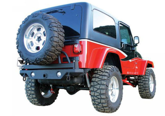 Rampage 76610 1987-1995 Jeep Wrangler(YJ) Recovery Bumper Rear - Black