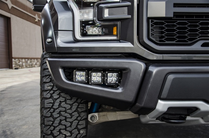 N-Fab F183FB LBM Bumper Mounts 2017 Ford Raptor - Tex. Black