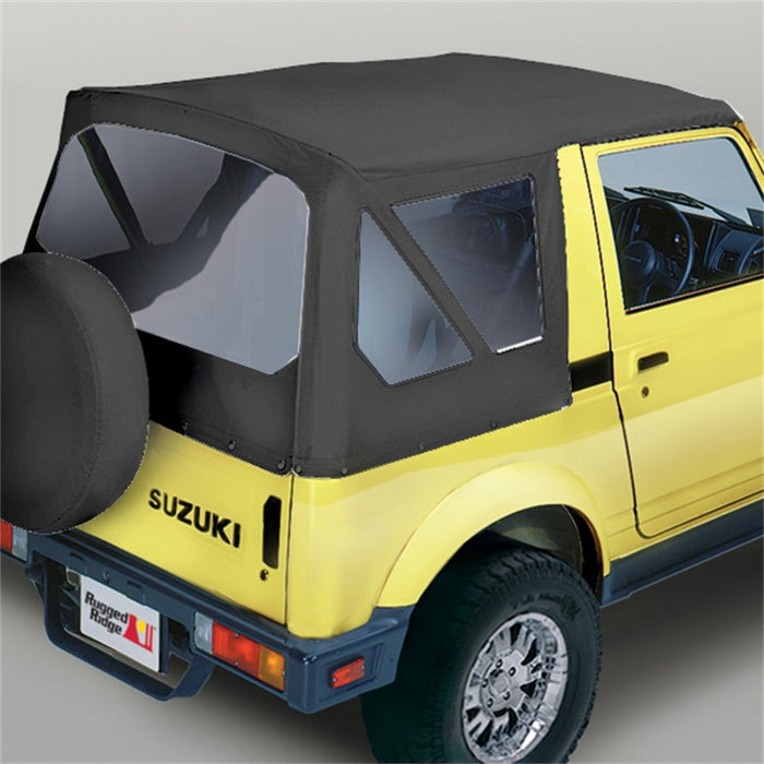 Rugged Ridge 53701.15 S-Top Black Denim Clear Windows Samurai