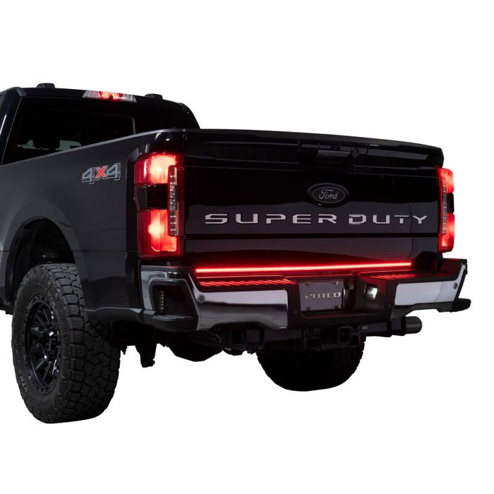 Putco 9203060-26 2024 Ford SuperDuty F-250 60In Direct Fit Red Blade Kit Tailgate Bars w/ LED Taillamps