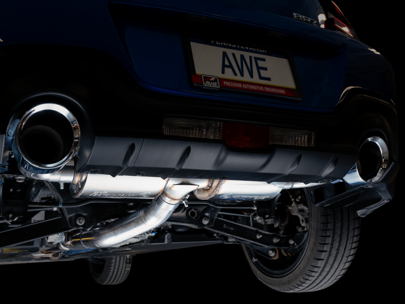 AWE Tuning 3015-32486 AWE Subaru BRZ/ Toyota GR86/ Toyota 86 Touring Edition Cat-Back Exhaust- Chrome Silver Tips