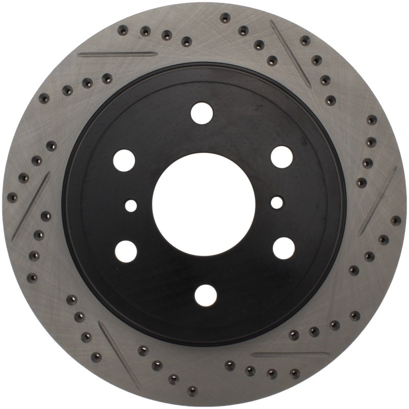 Stoptech 127.66065L StopTech 07-10 GMC Sierra (w/ Rear Drum) / 07-09 GMC Yukon Rear Left Slotted & Drilled Rotor